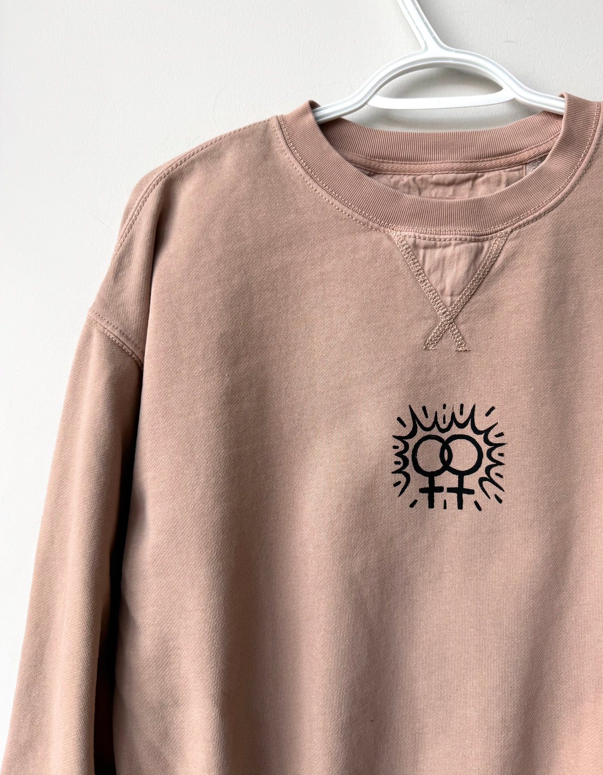 Double Venus Cropped Crewneck