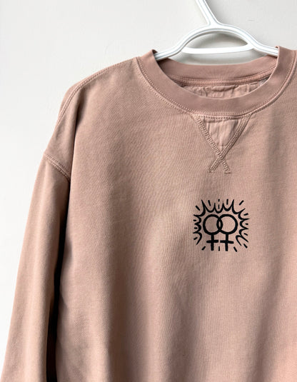 Double Venus Cropped Crewneck