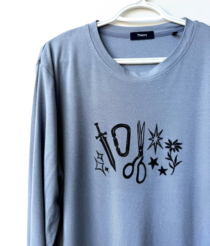 Patchwork Printed Long Sleeve