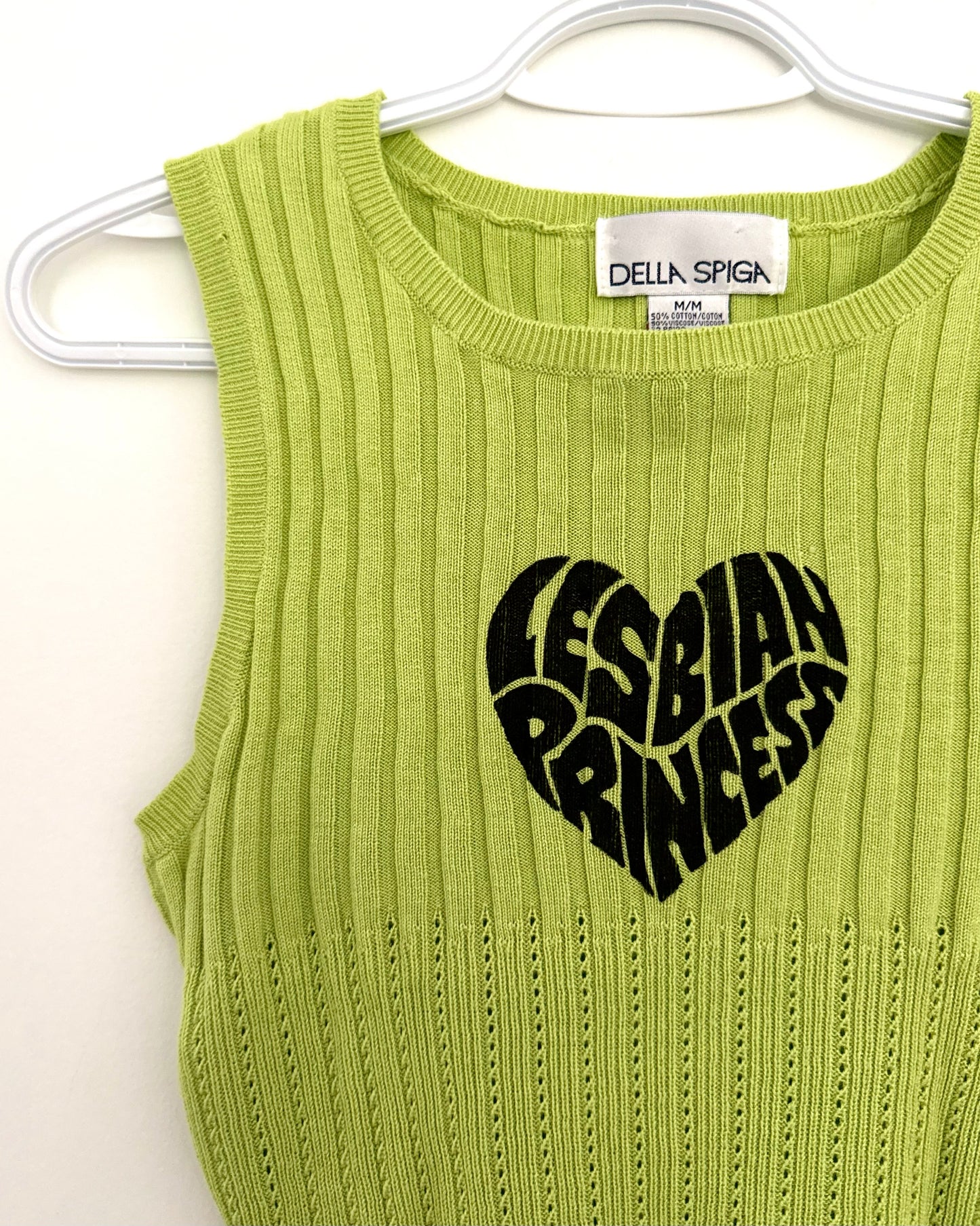 Lesbian Princess Vintage Cropped Tank