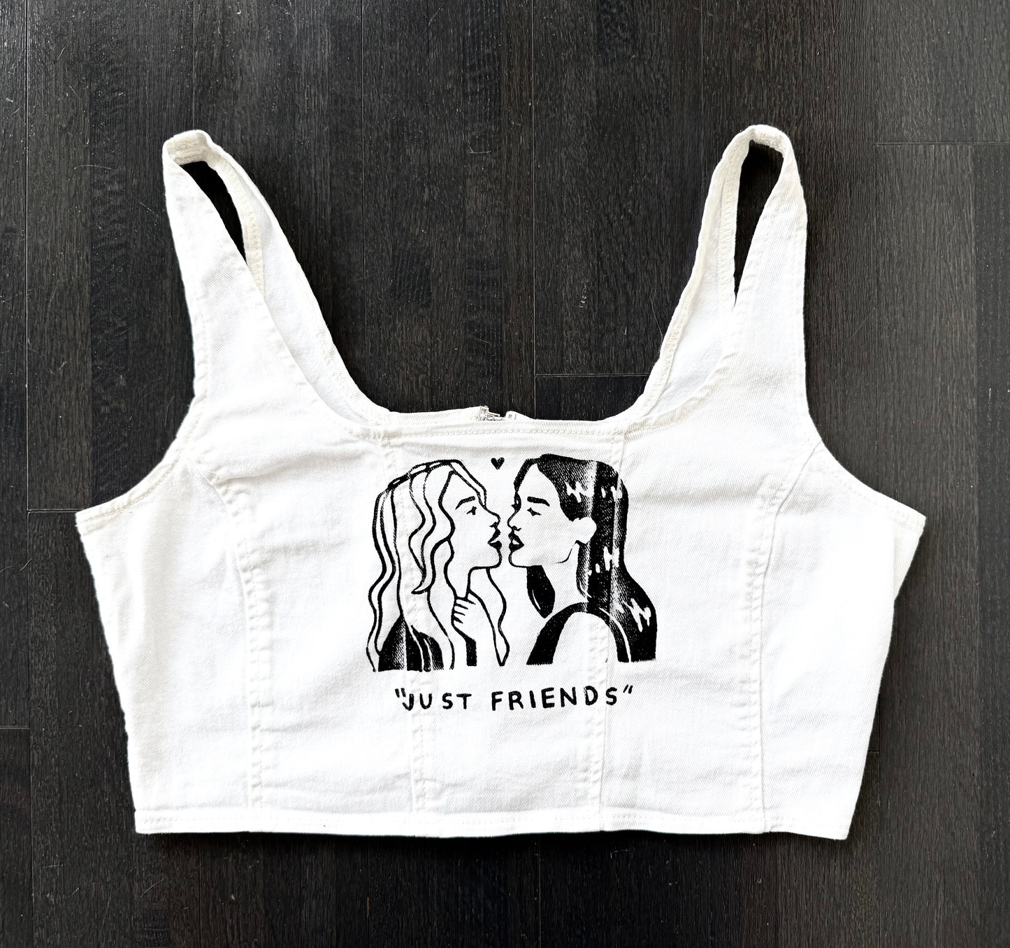 “Just Friends” Cropped Tank