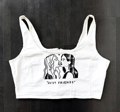 “Just Friends” Cropped Tank