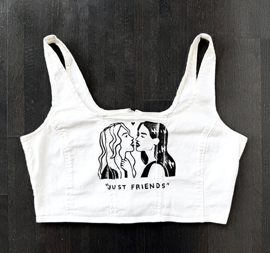 “Just Friends” Cropped Tank