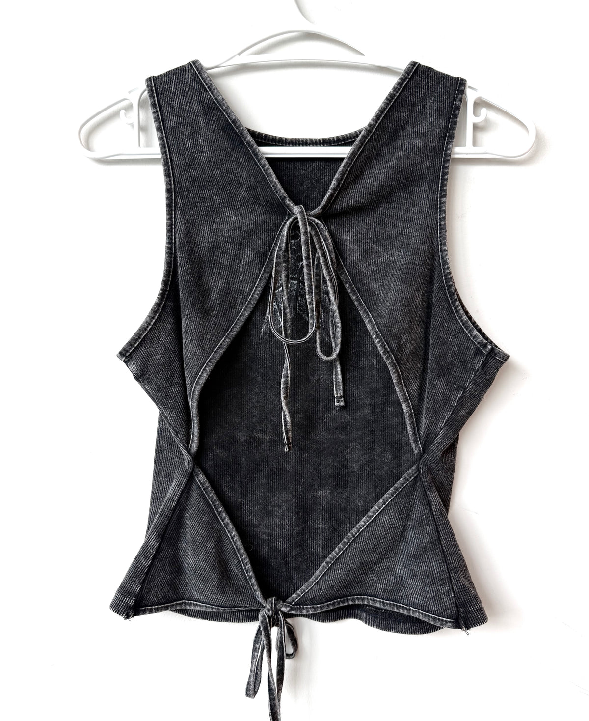 Disco Diva Open-Back Tie-Up Tank