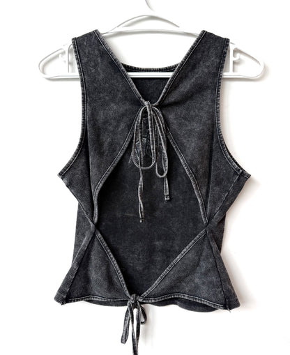 Disco Diva Open-Back Tie-Up Tank