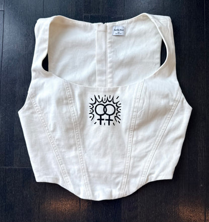 Double Venus Cropped Corset Top