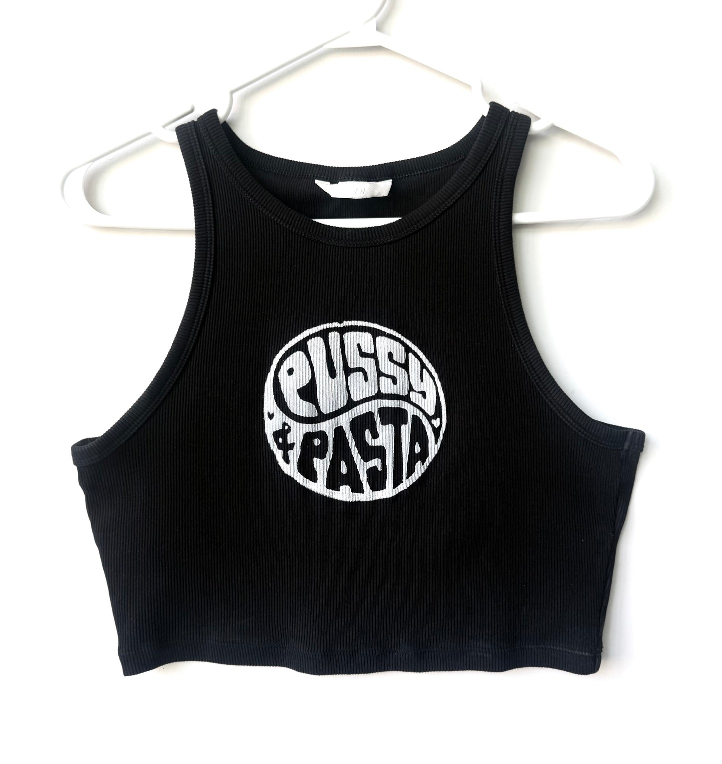 Pussy & Pasta Cropped Tank