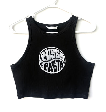 Pussy & Pasta Cropped Tank