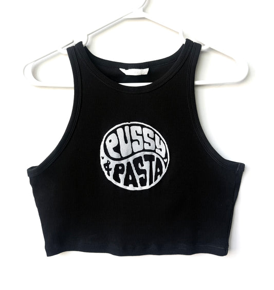 Pussy & Pasta Cropped Tank
