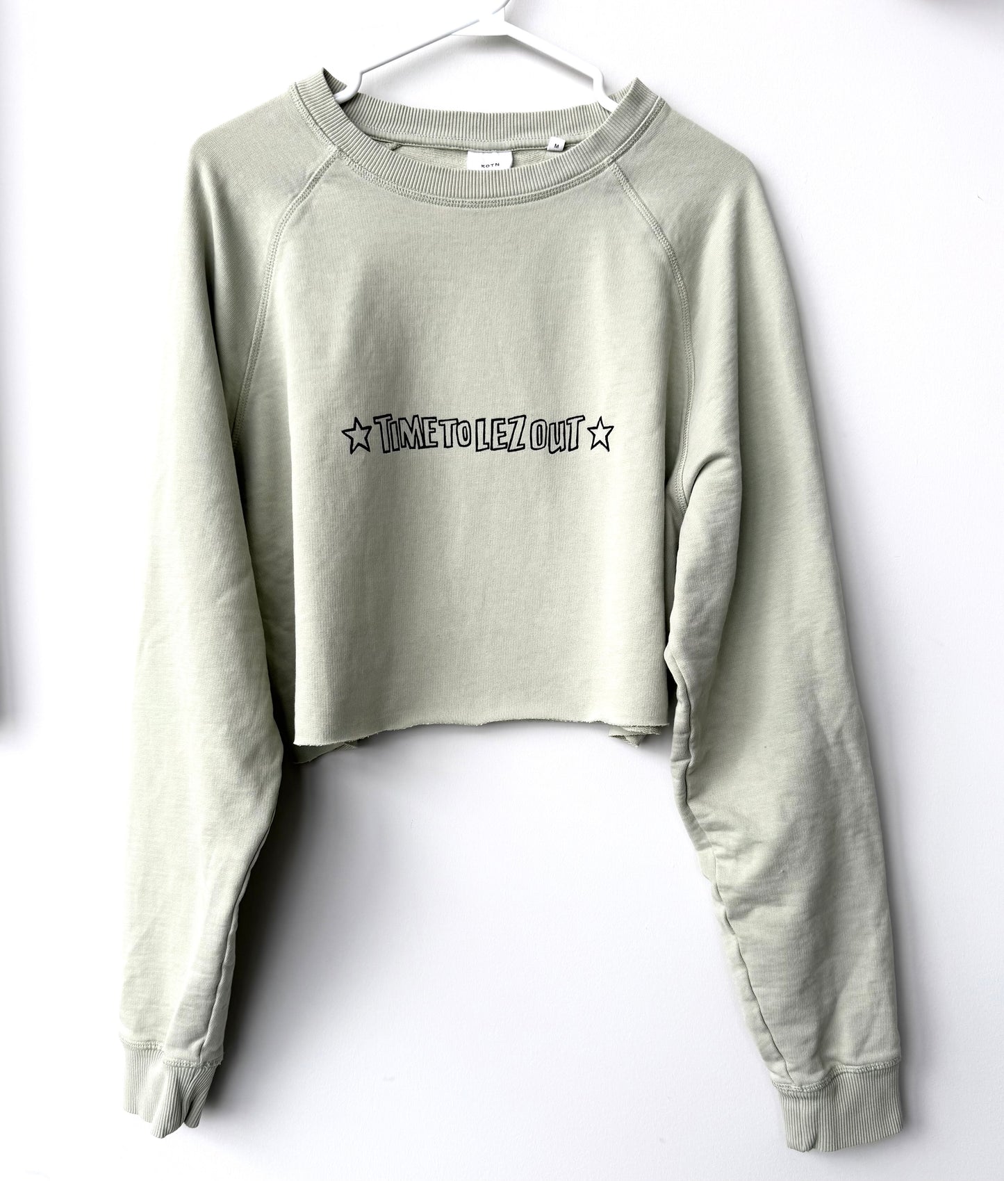 Lez Out Cropped Crewneck