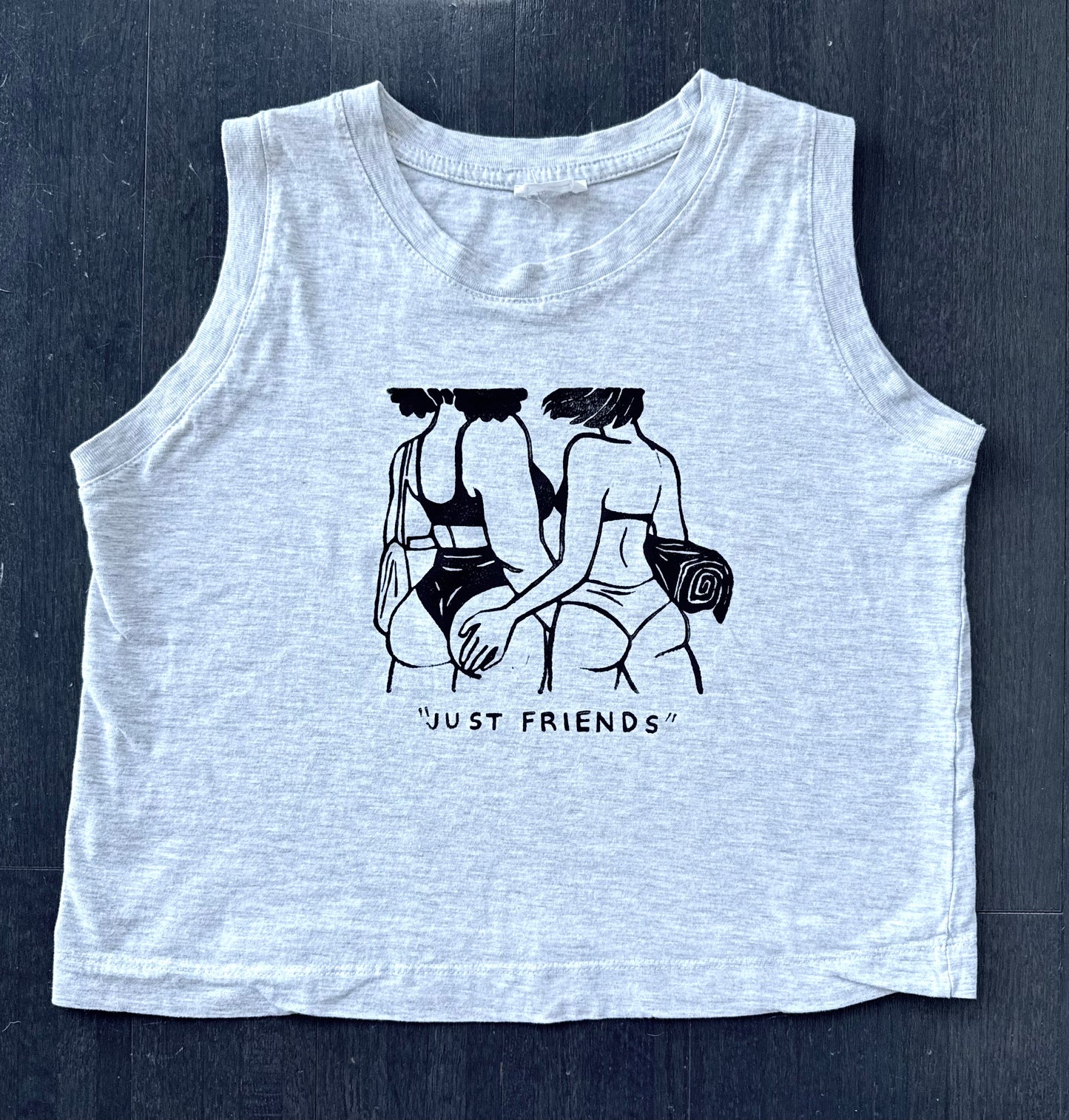 “Just Friends” Beach Babes Cropped Tank