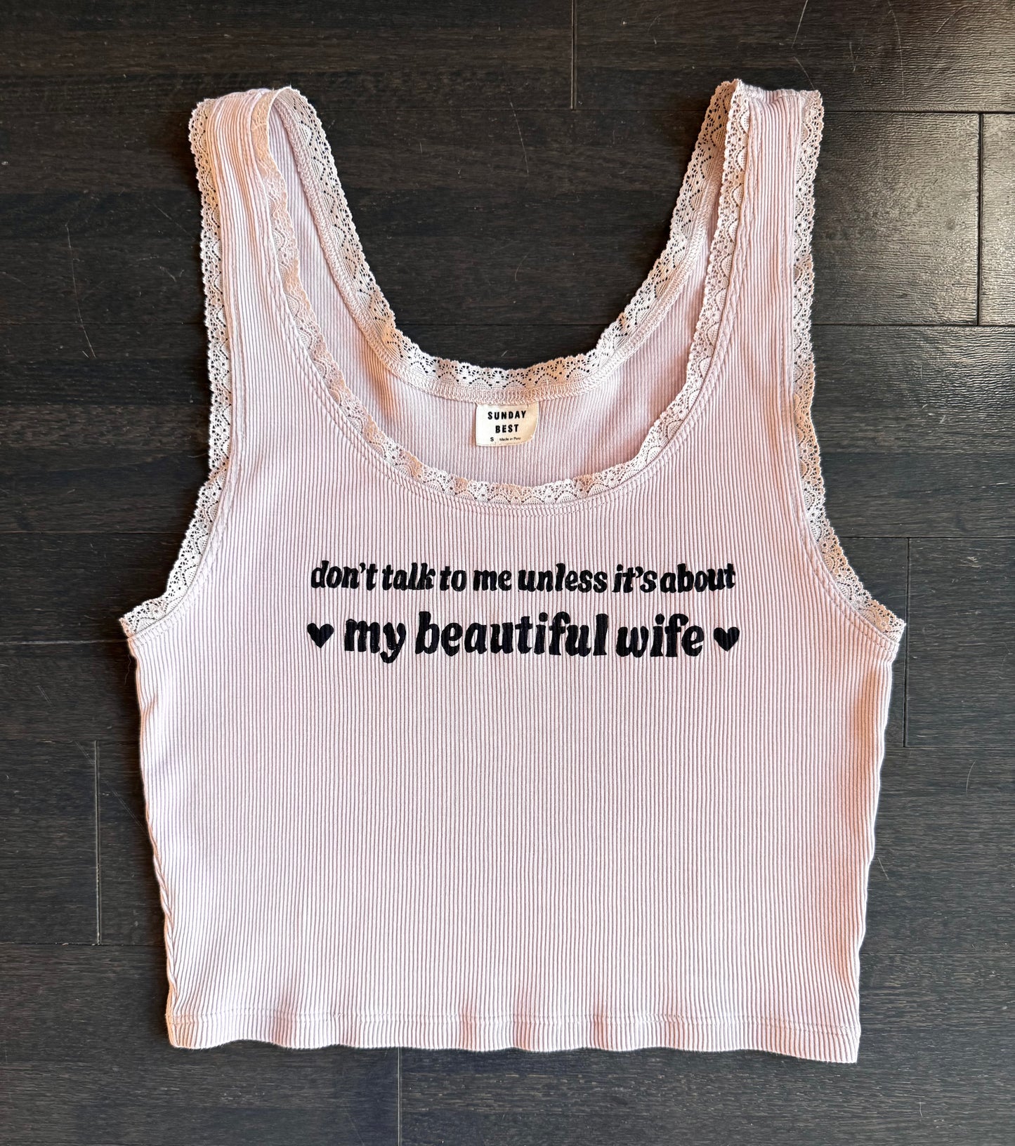 Beautiful Wife Cropped Tank
