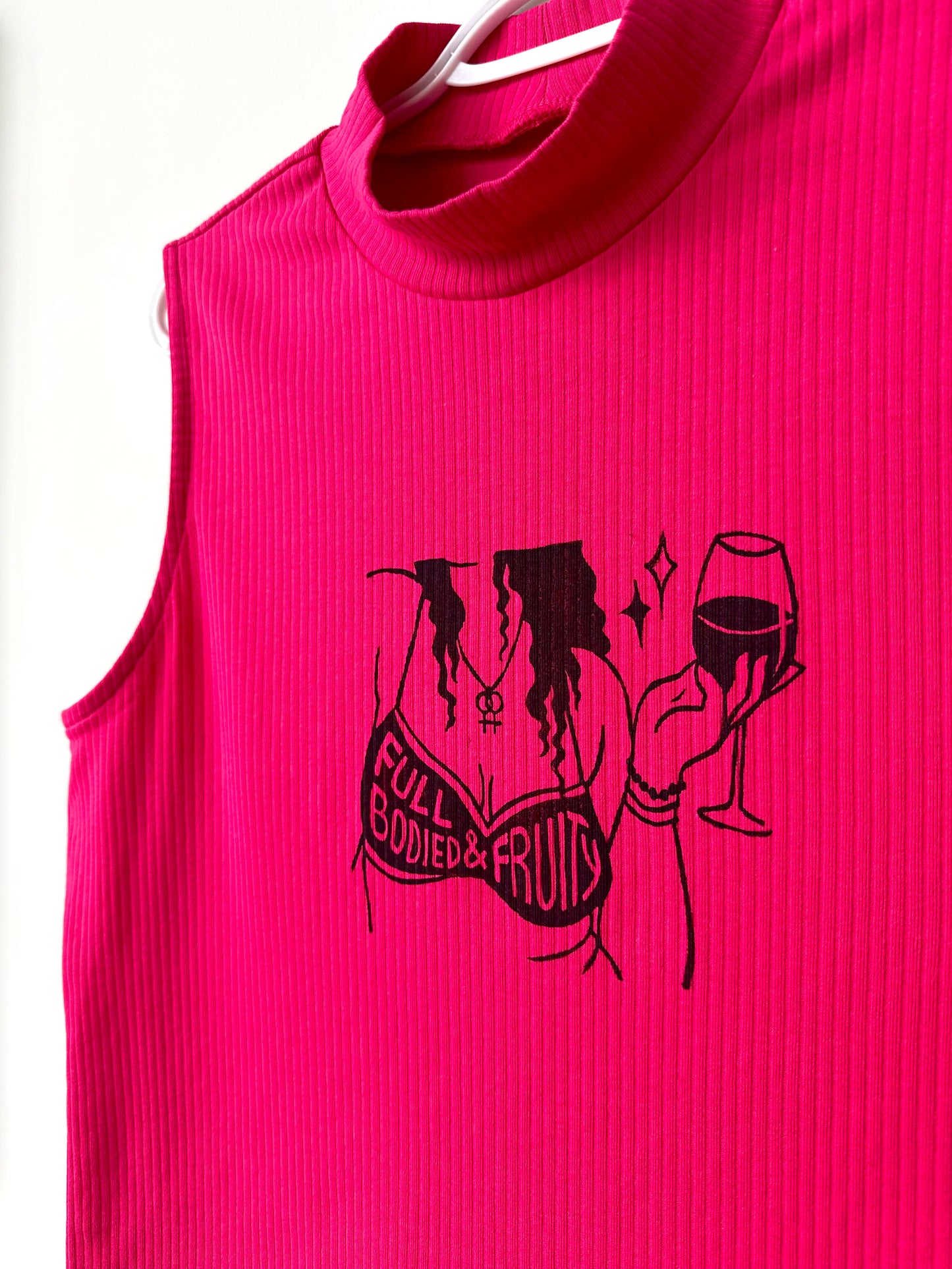 Full Bodied & Fruity High-Neck Tank Top