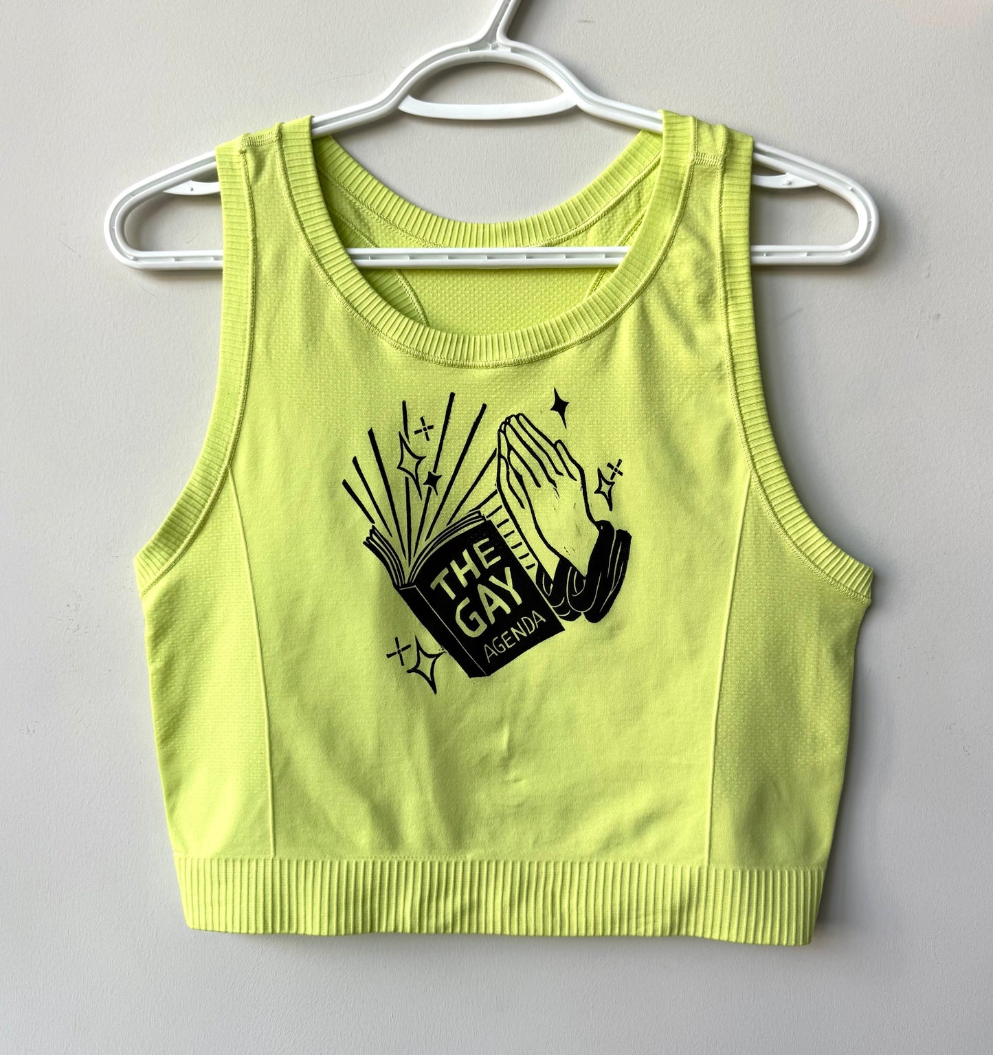 Gay Agenda Cropped Athletic Tank
