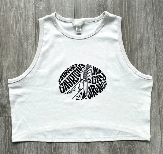 Gay Wrongs Cropped Tank