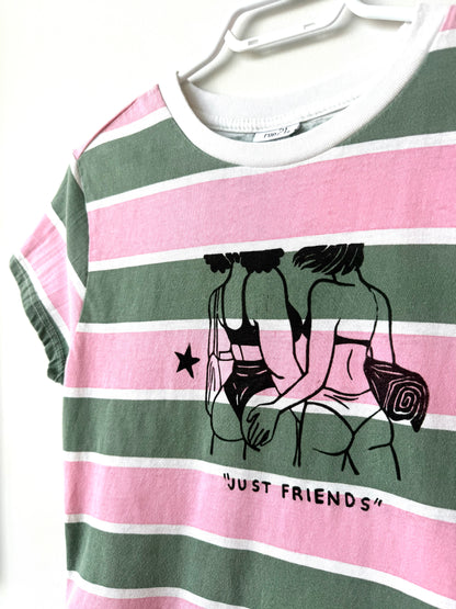 Beach Babes Striped Baby T