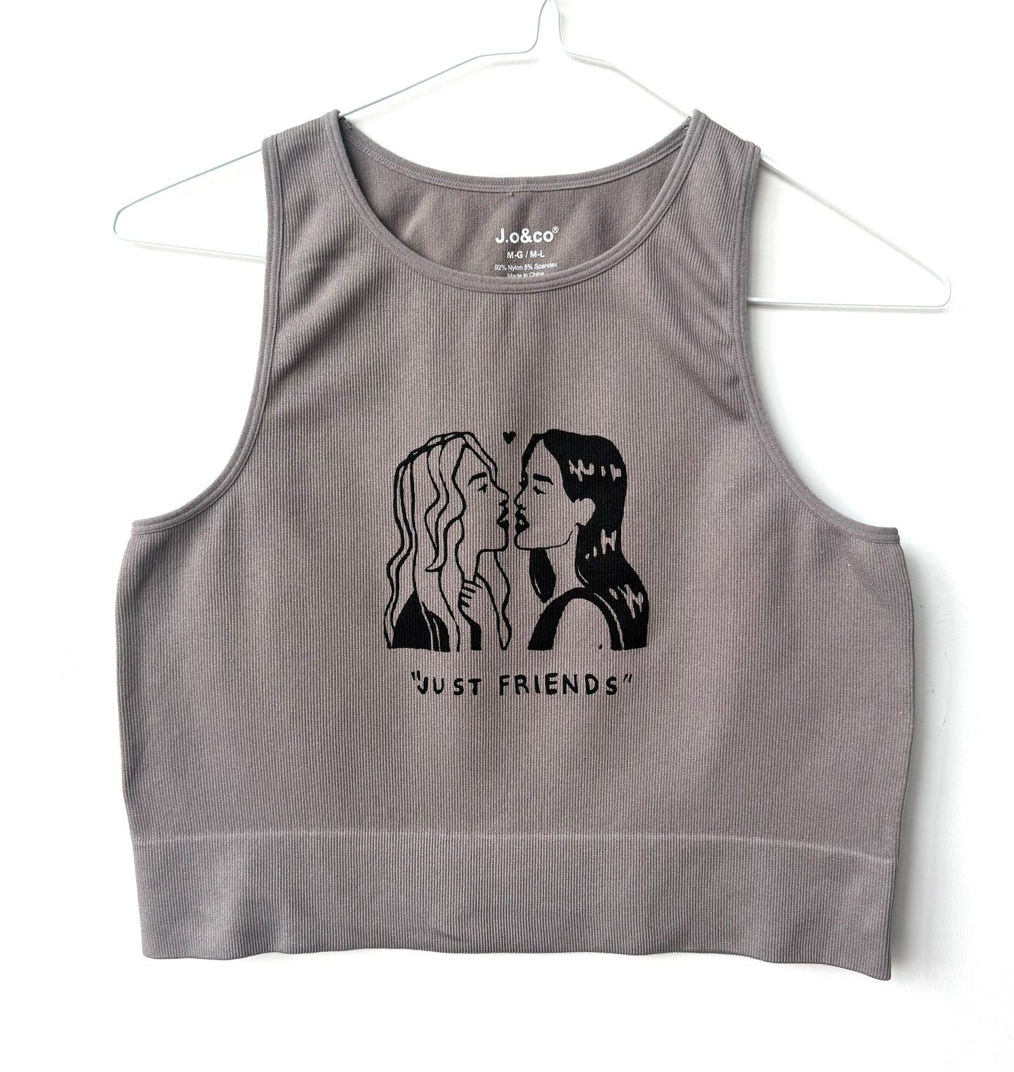 “Just Friends” Lovers Cropped Tank