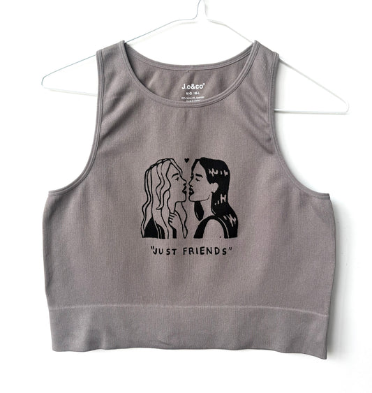 “Just Friends” Lovers Cropped Tank