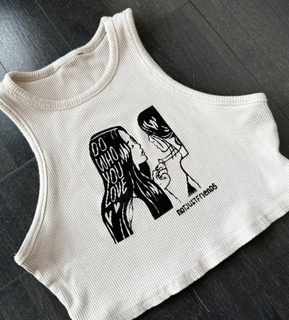 Do Who You Love Cropped Tank