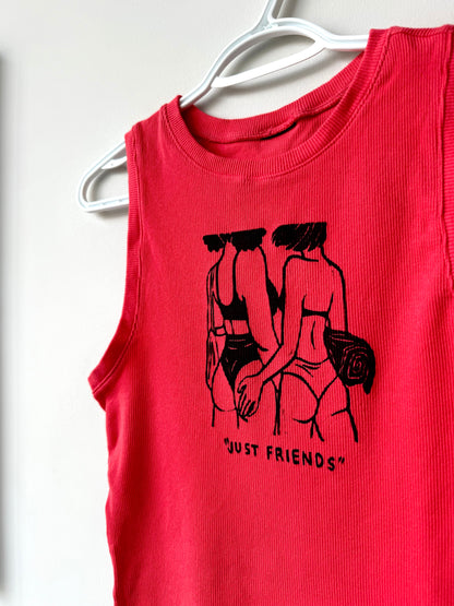 “Just Friends” Beach Babes Cropped Tank