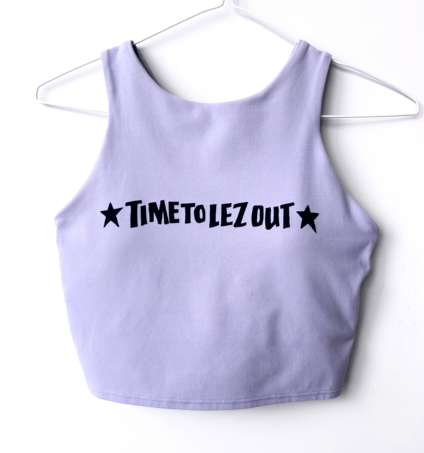 Lez Out Cropped Tank/Sports Bra