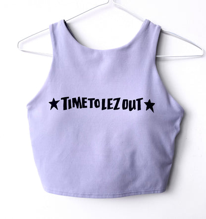 Lez Out Cropped Tank/Sports Bra