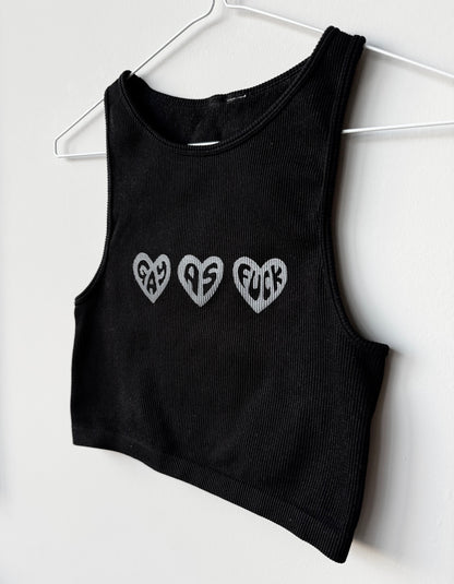 Gay As Fuck Cropped Tank