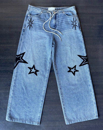Disco Diva Wide Leg High-Waisted Jeans