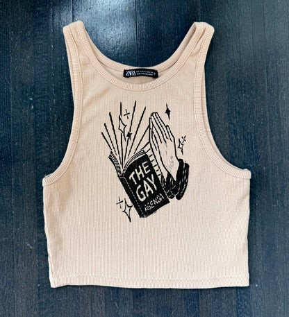Gay Agenda Cropped Ribbed Tank
