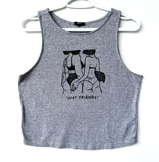 “Just Friends” Beach Babes Cropped Tank
