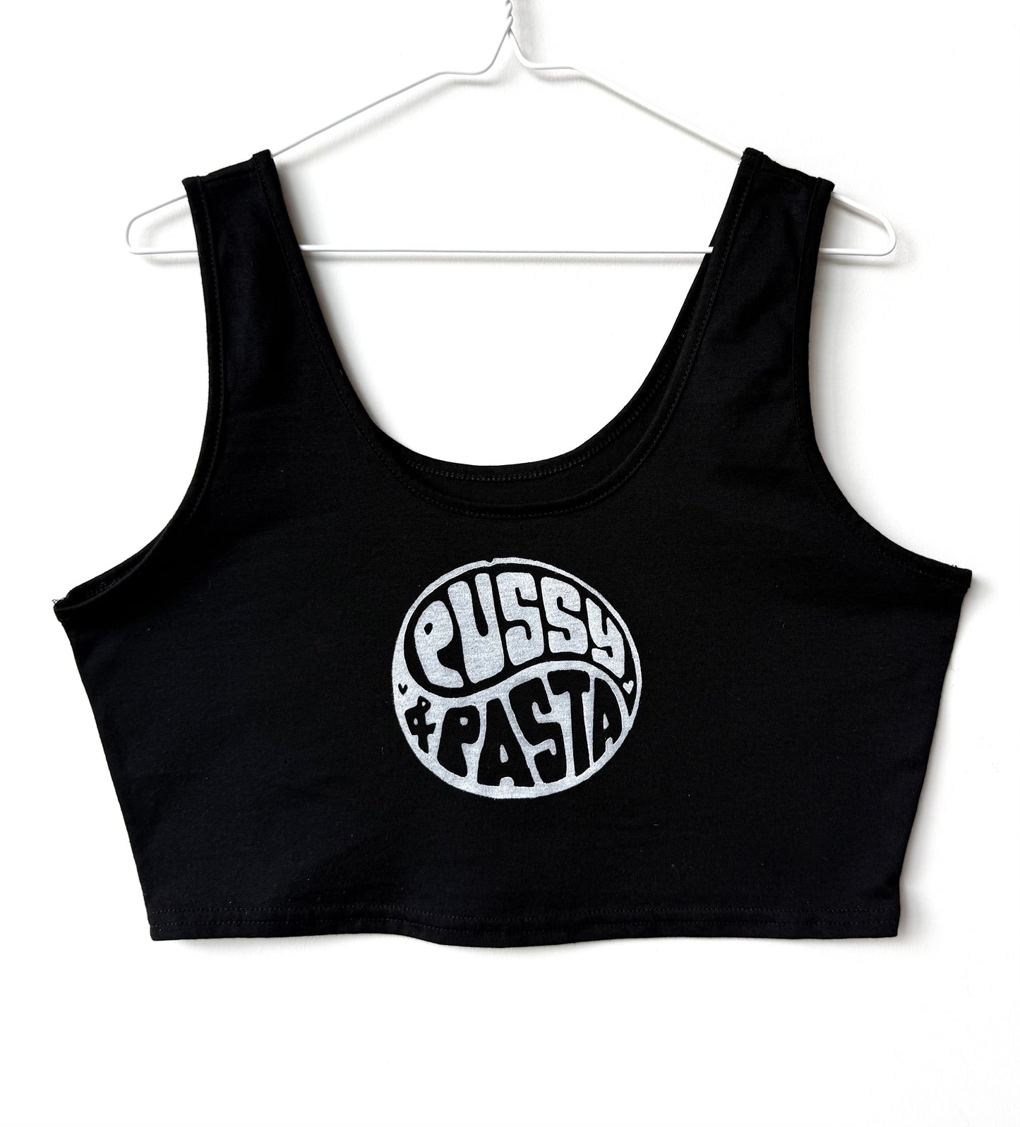 Pussy & Pasta Cropped Tank