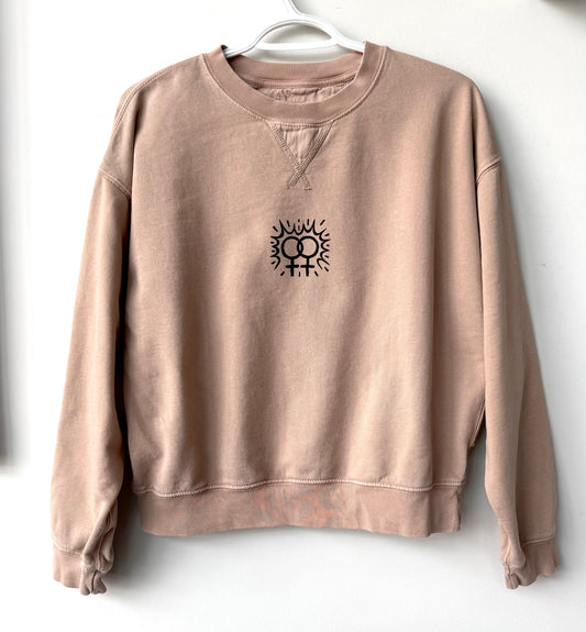 Double Venus Cropped Crewneck