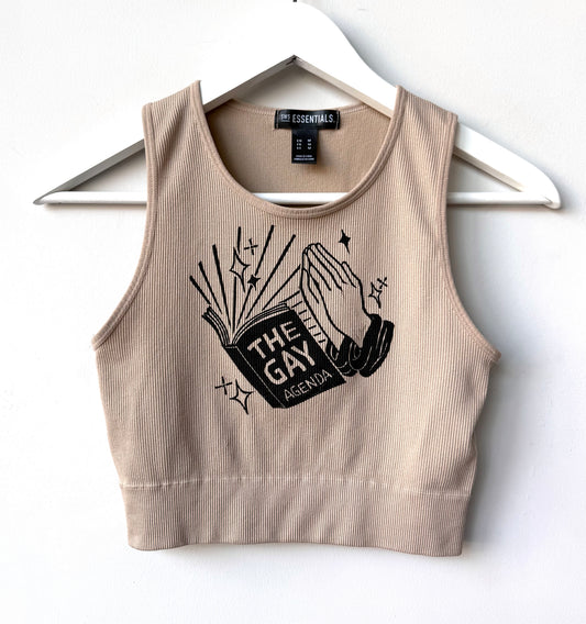 Gay Agenda Cropped Tank