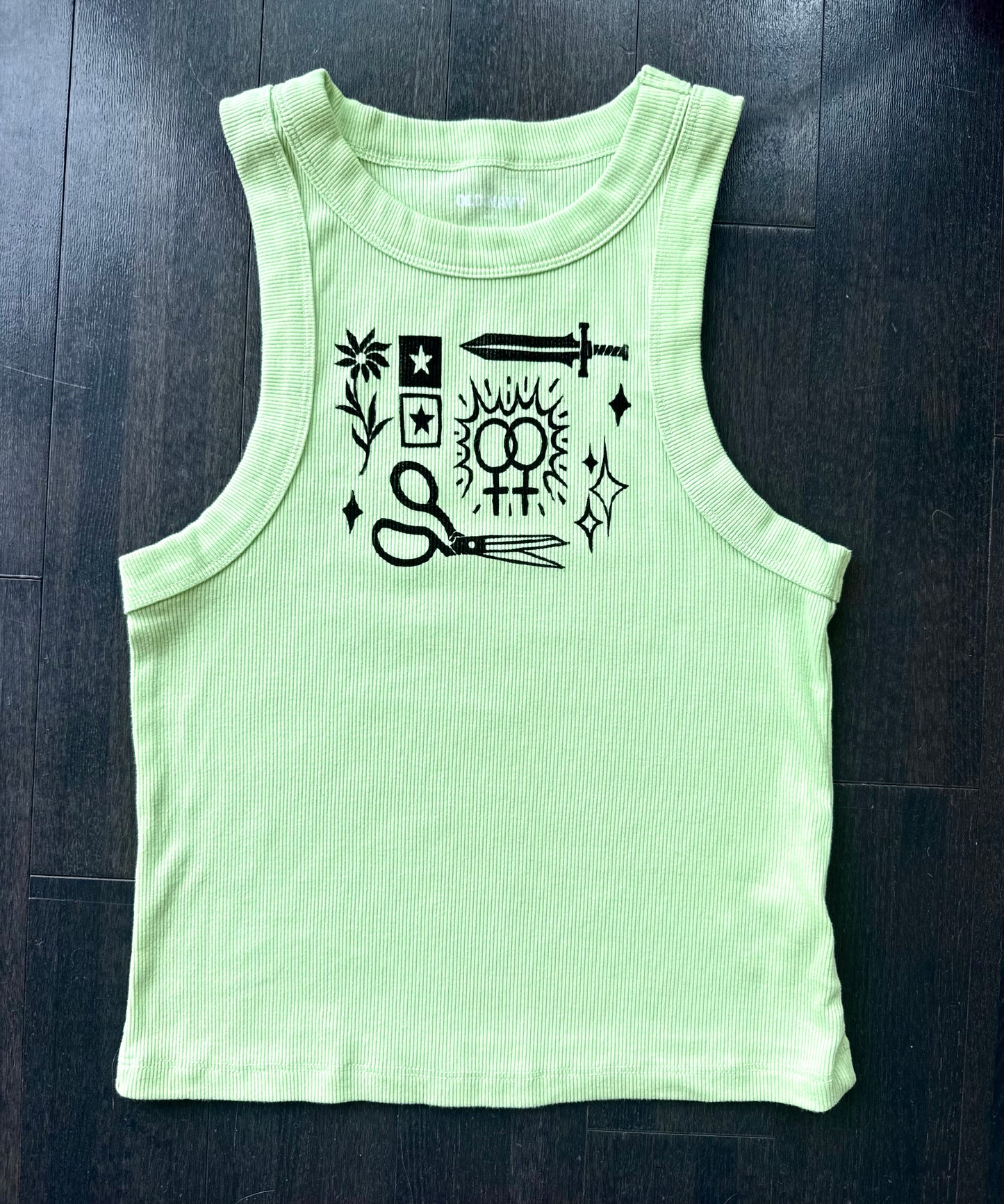 Patchwork Printed Tank Top