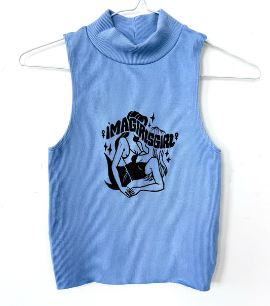 Girls Girl Cropped High-Neck Tank