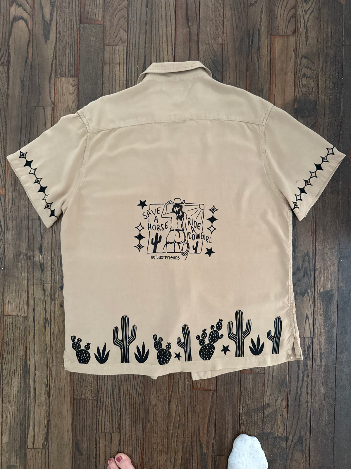 Cowgirl X Patchwork Button-Up T