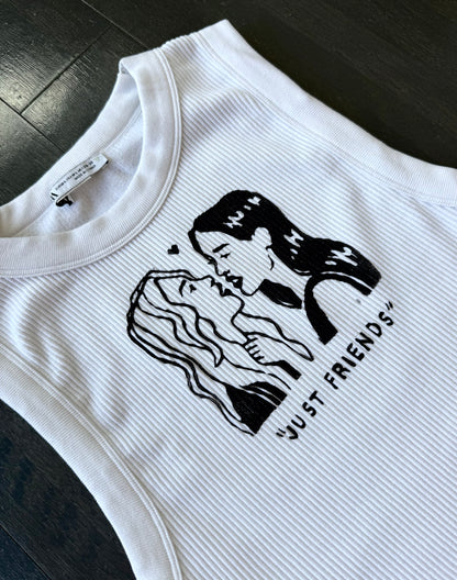 “Just Friends” Cropped Tank