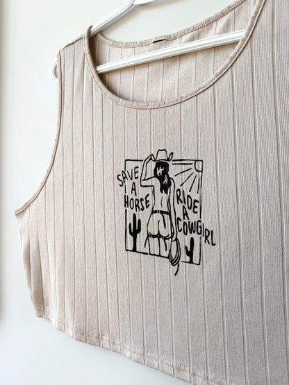 Cowgirl Cropped Tank
