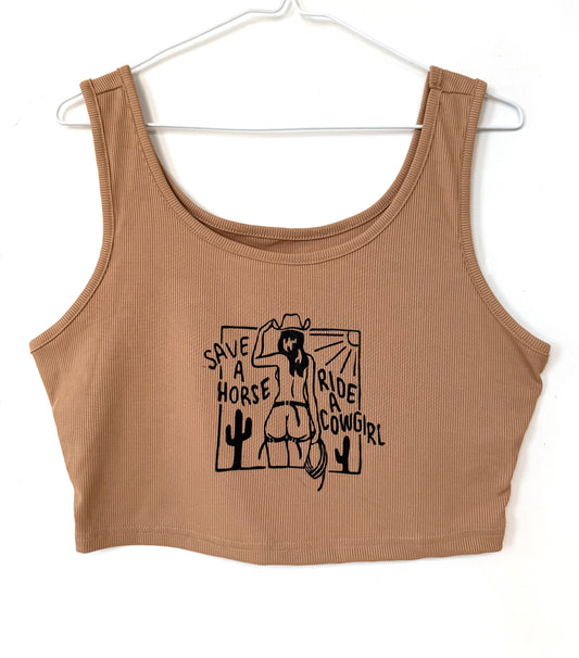 Cowgirl Cropped Tank