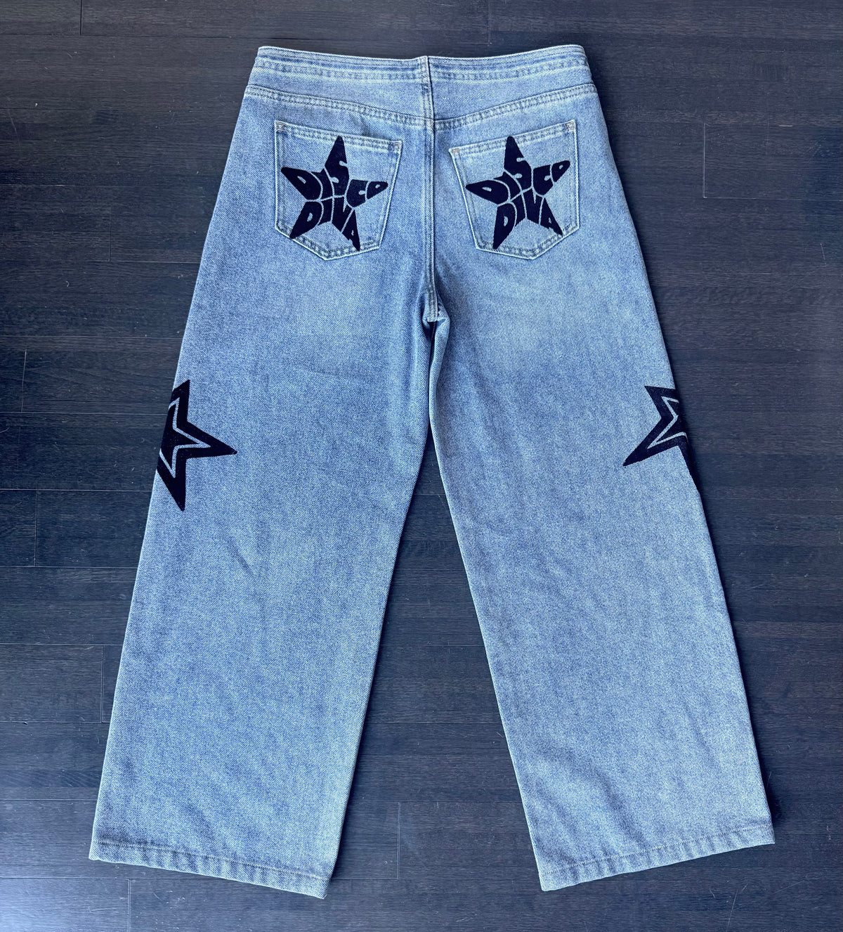 Disco Diva Wide Leg High-Waisted Jeans