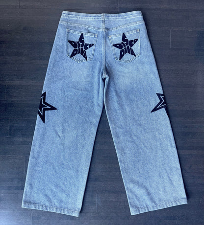 Disco Diva Wide Leg High-Waisted Jeans