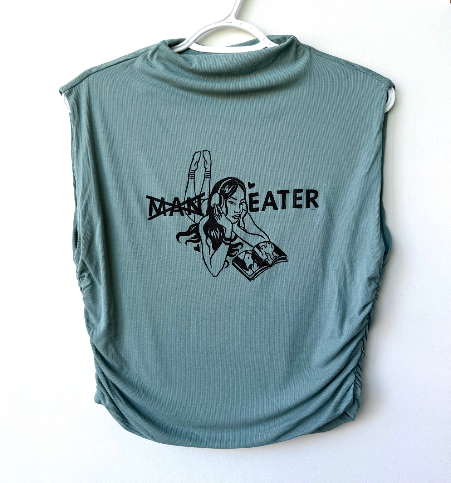 Eater Cropped High-Neck Tank
