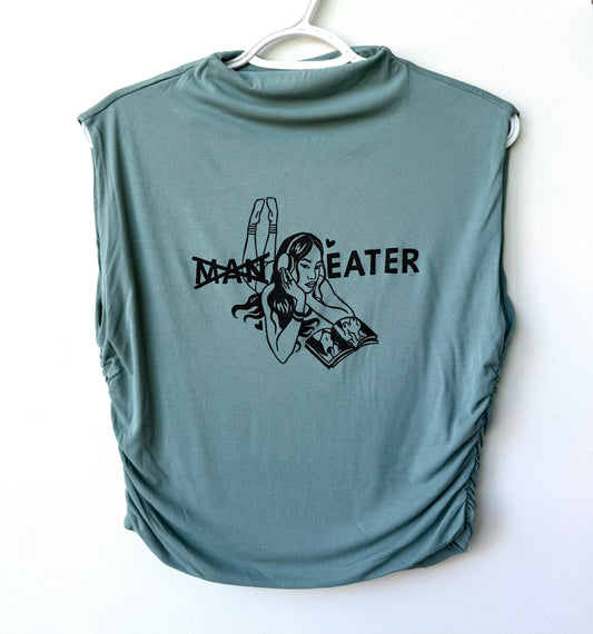 Eater Cropped High-Neck Tank