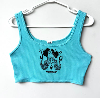 Mermaids Extra-Cropped Tank