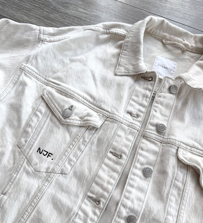 Profiles Patterned Denim Jacket