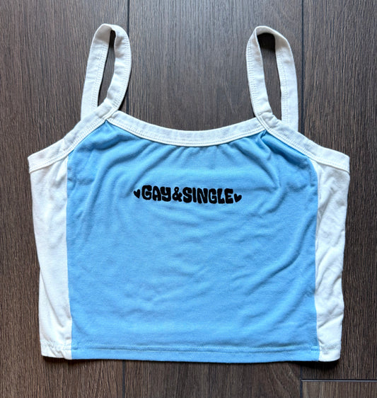 Gay & Single Cropped Tank