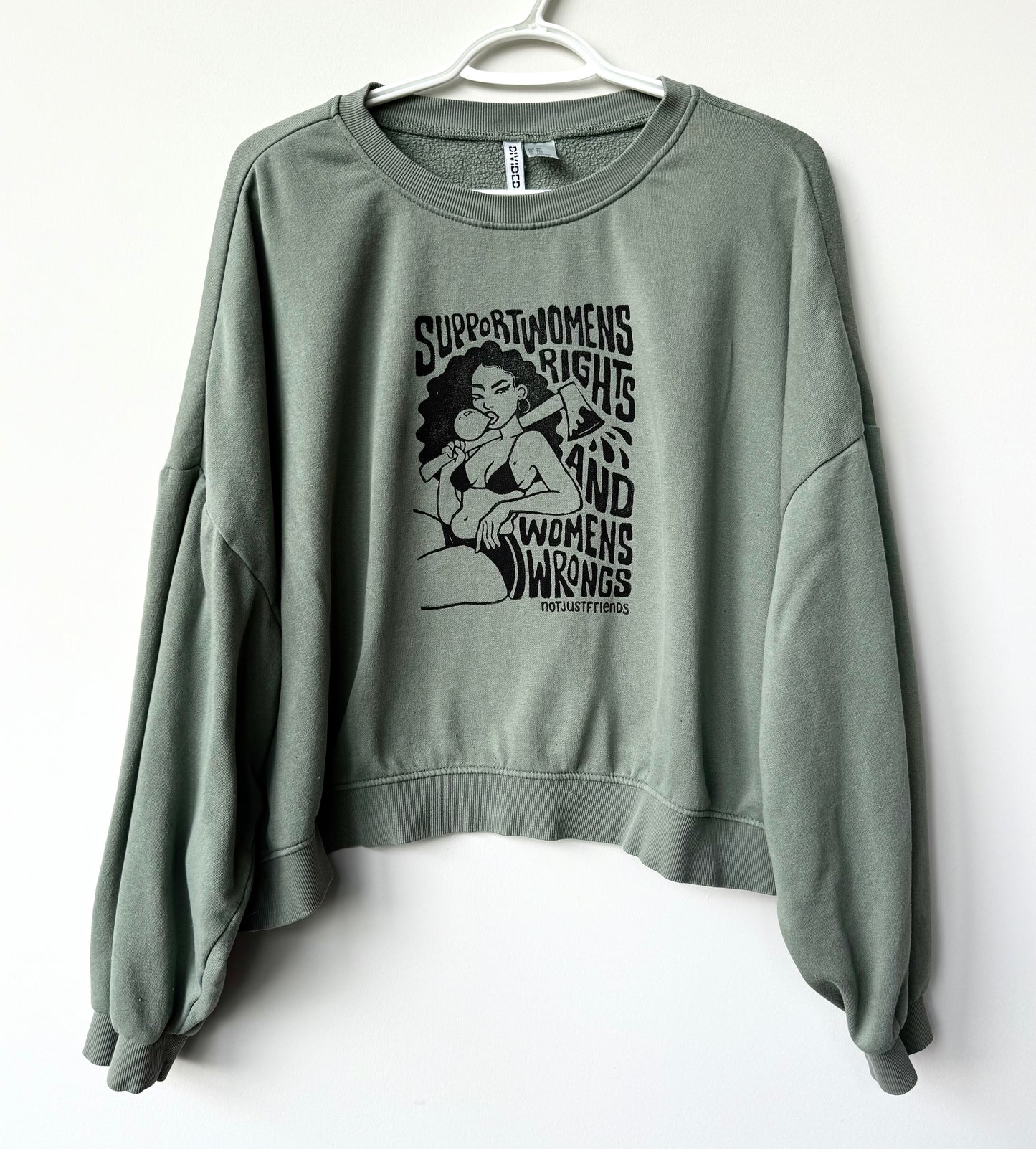 Women’s Wrongs Cropped Crewneck