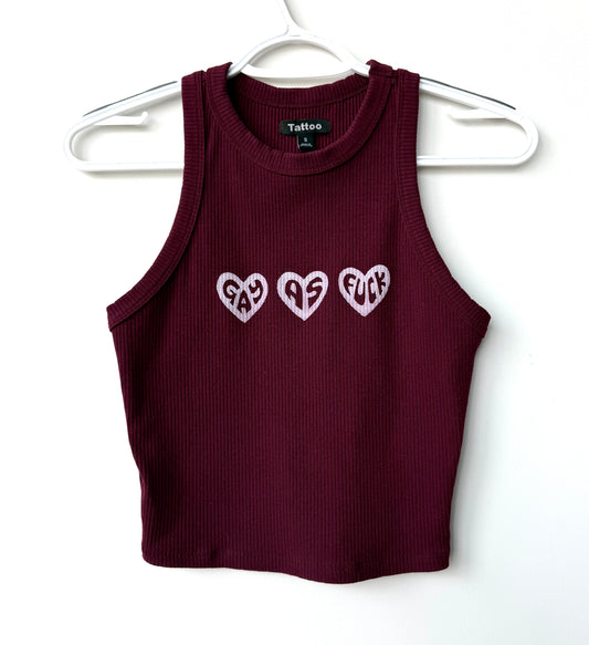 Gay As Fuck Cropped Tank