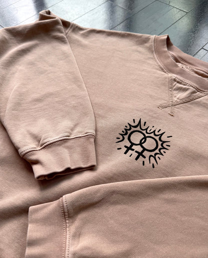 Double Venus Cropped Crewneck