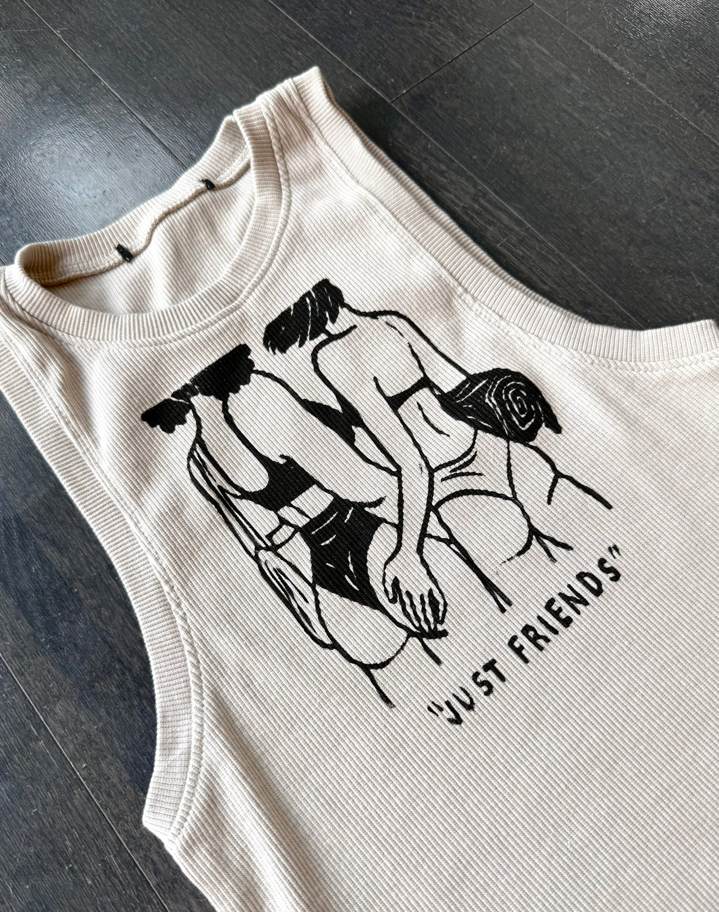 “Just Friends” Beach Babes Cropped Tank